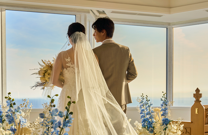 挙式後、祝福の時間